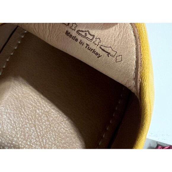 Charix Artisan Crafted Mustard Yellow Leather Slip On Quiet Luxury Loafers 13 - Picture 10 of 11